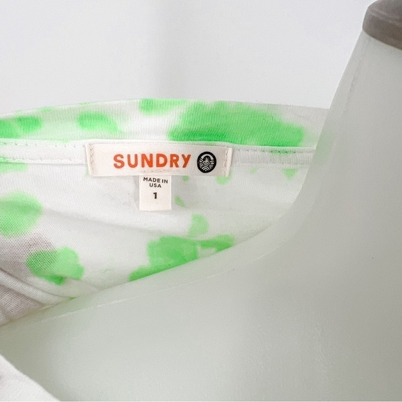 Sundry Tie Dye Boy T-Shirt - Bright Green - Picture 4 of 6